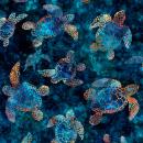 Patchworkbaumwolle Oceana Sea Turtle by Quilting Treasure